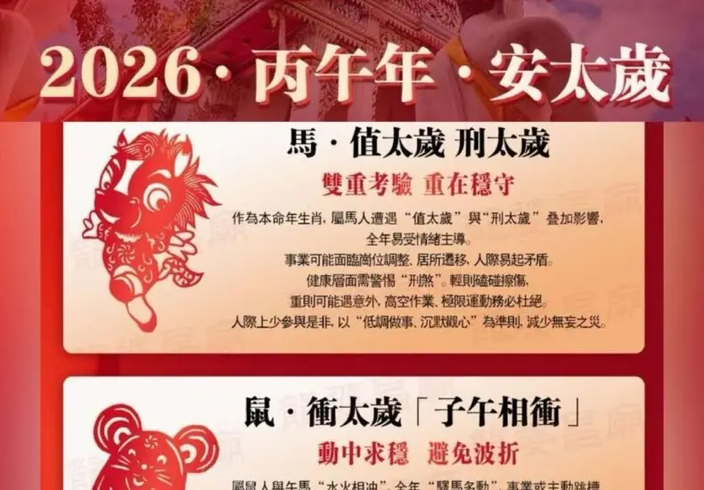 2026年安太歲的意義與文化背景