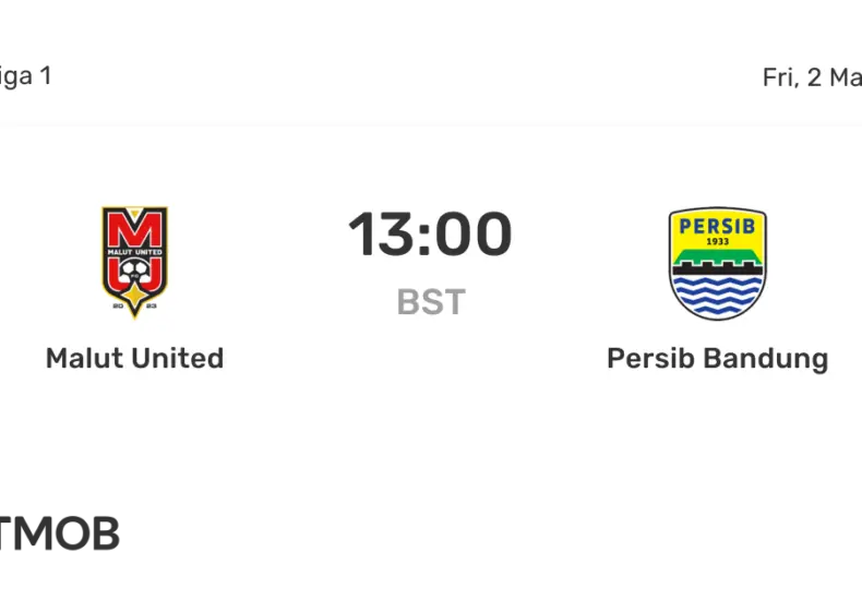 Persib Bandung對Malut United的關鍵比賽